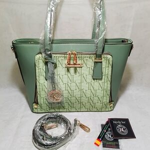Nicole Lee Monogram 3-in-1 Satchel Set , NWT